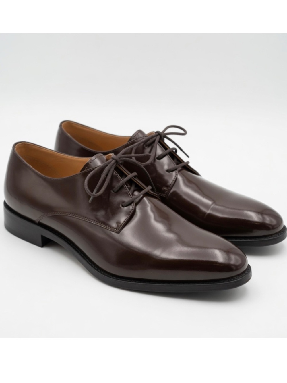 NEW $158 Express MEN’S Choclate Brown  DRESS SHOES Genuine Leather, Lace-Up 12